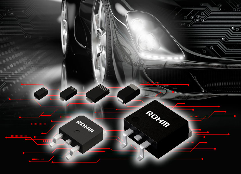 ROHM élargit sa gamme de SBD compacts à haut rendement prouvé sur le marché pour les applications automobiles